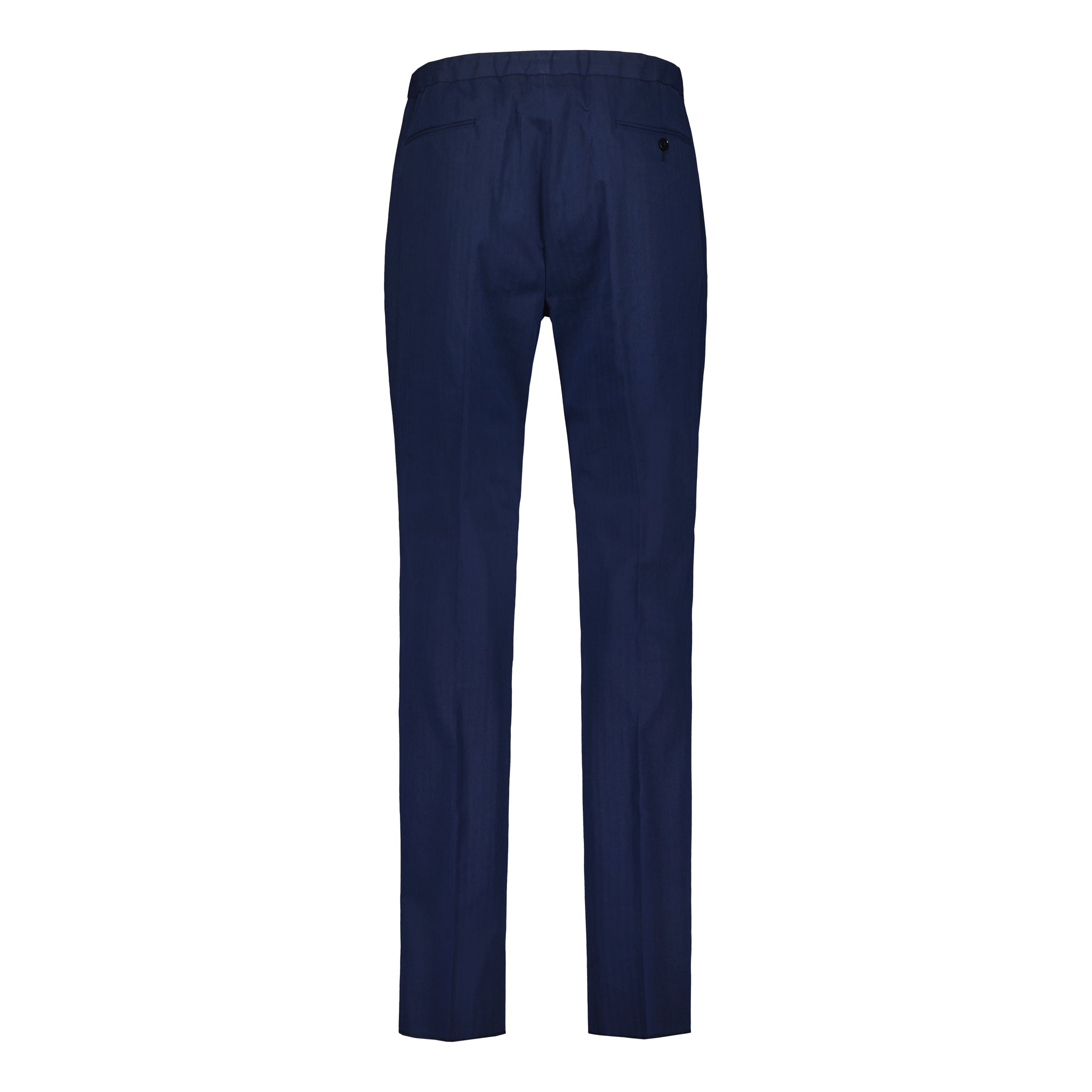 Trousers Drawstring Navy Luxury Herringbone