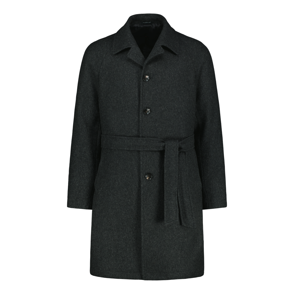 Gesù Grey Belted Luxury Coat