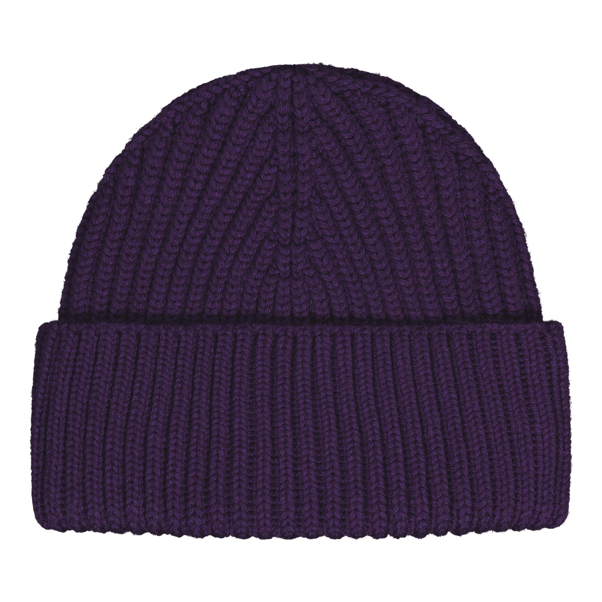 Knit Cap Chunky Wool Lilac