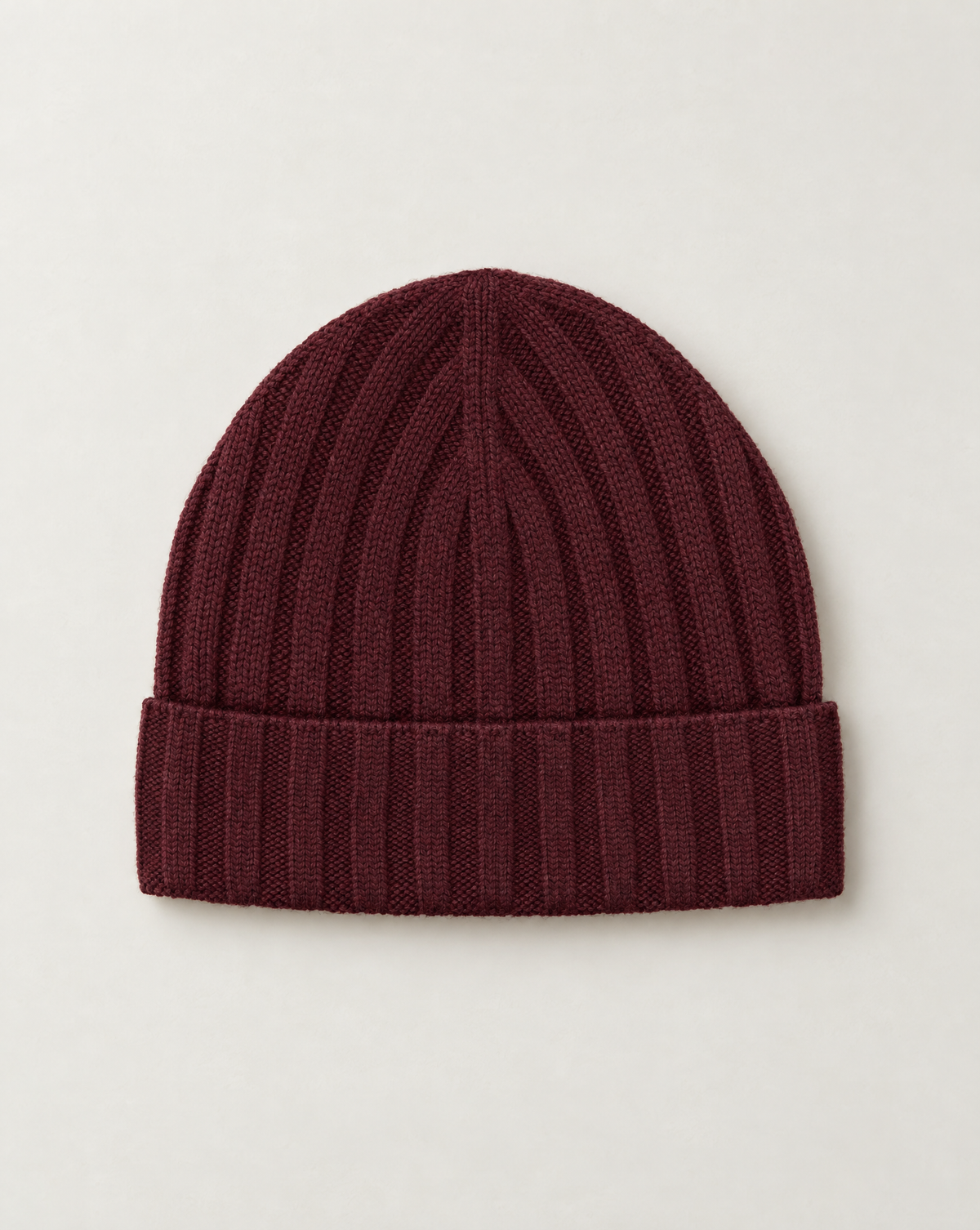 Knit Cap "Luxury Cashmere" Burgundy