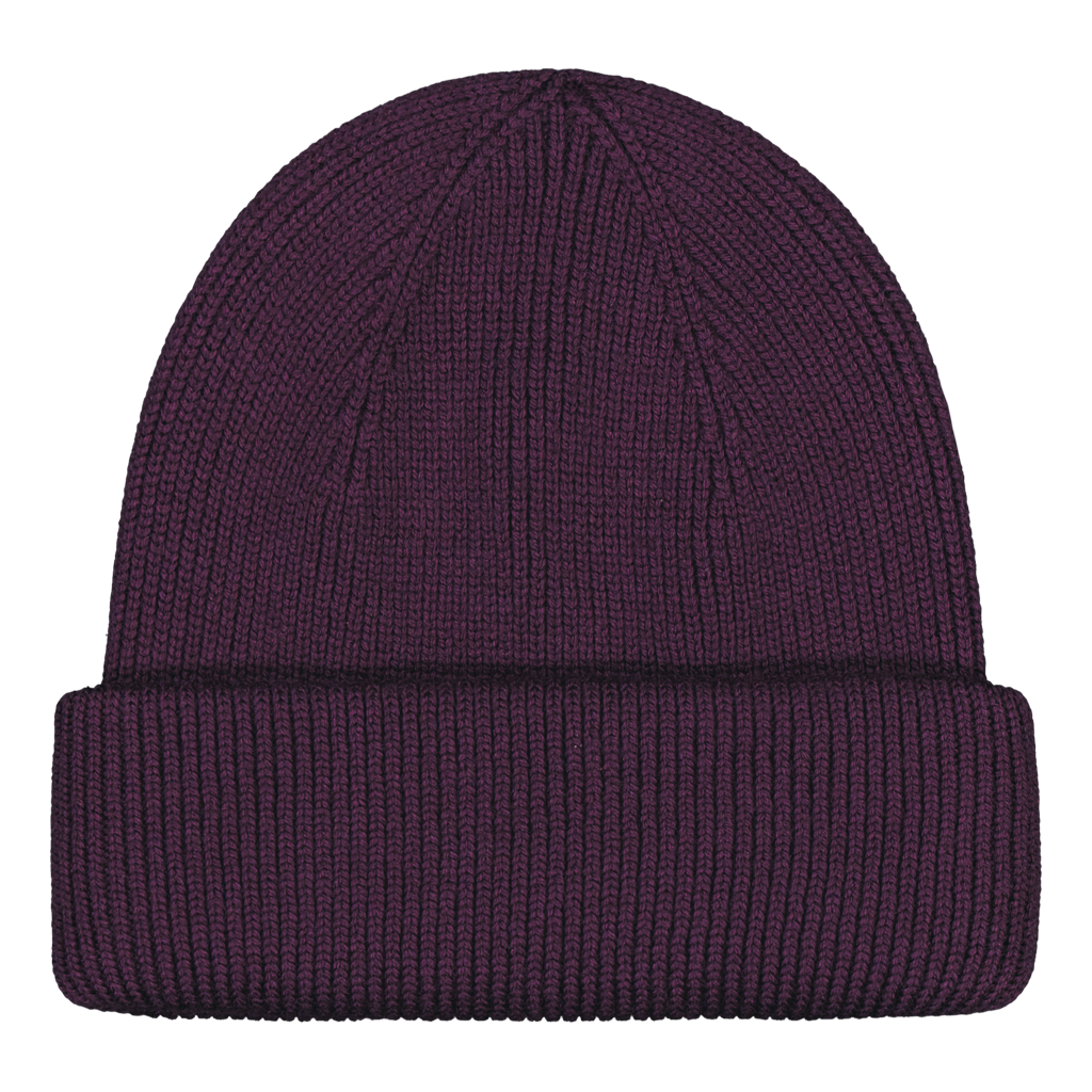 Knit Cap Merino Dark Purple