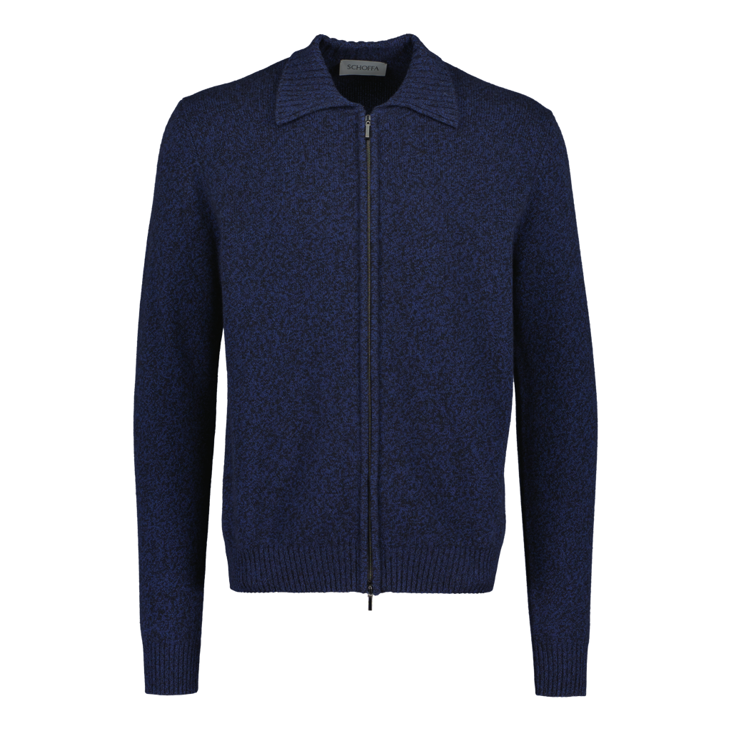 Knitted Overshirt "Chunky Merino-Cashmere" Navy