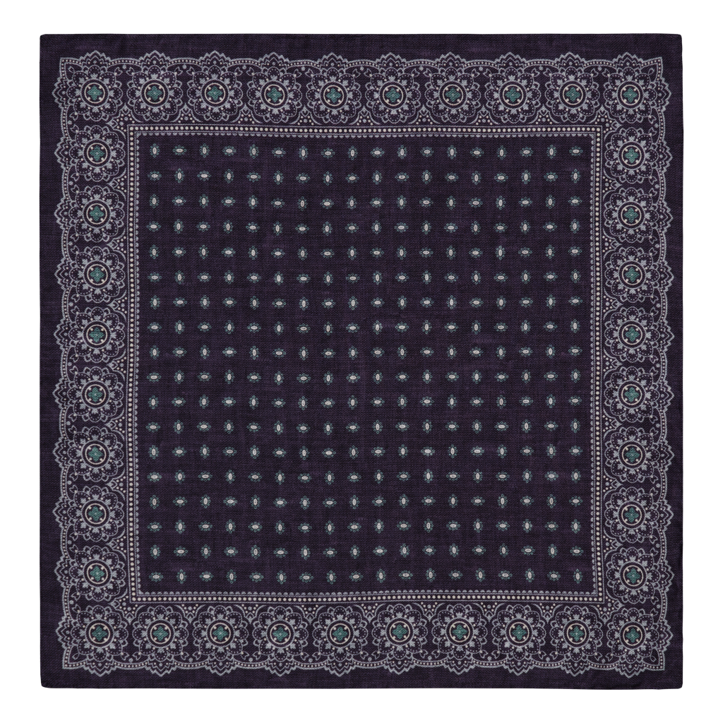 Leoni Lilac Silk Pocket Square