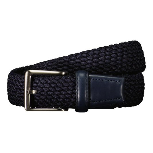 Masolino Navy-Navy Knitted Belt