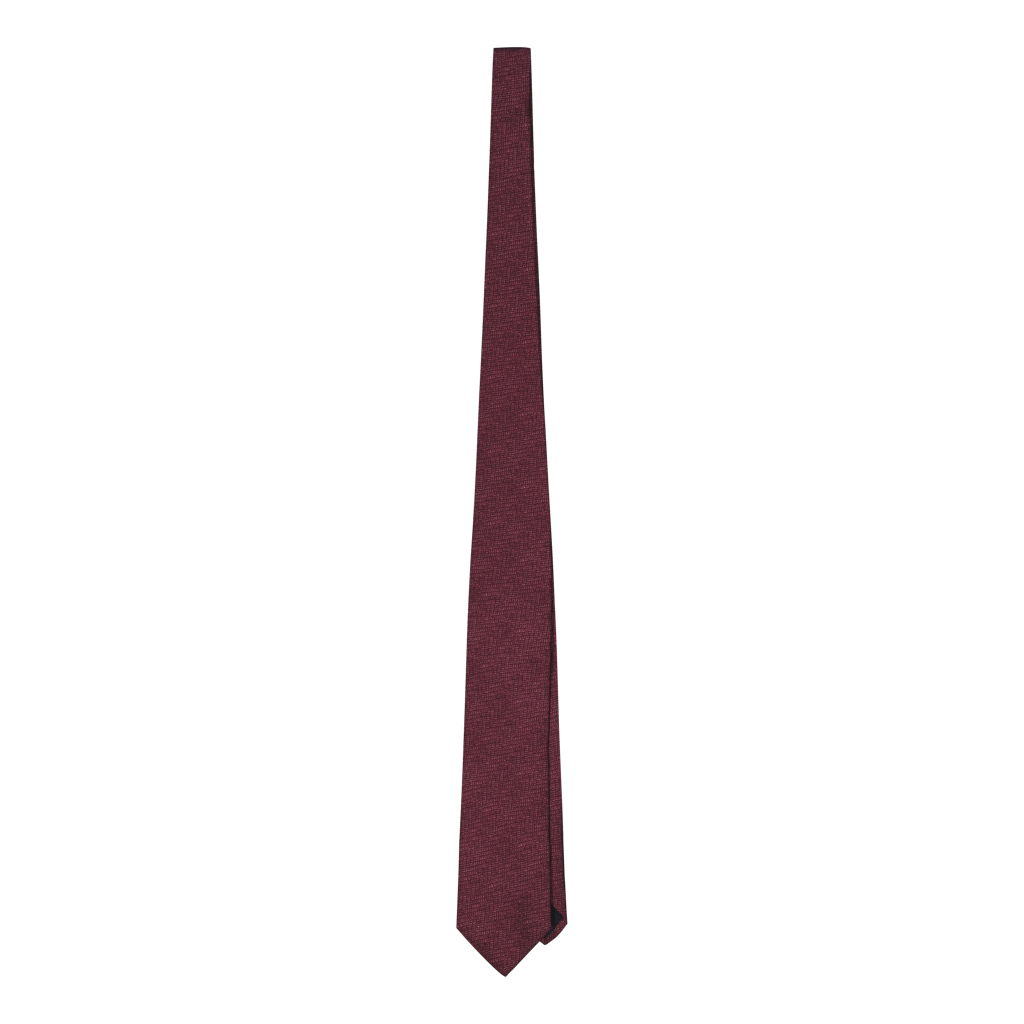 Morelli Burgundy Herringbone Silk Tie