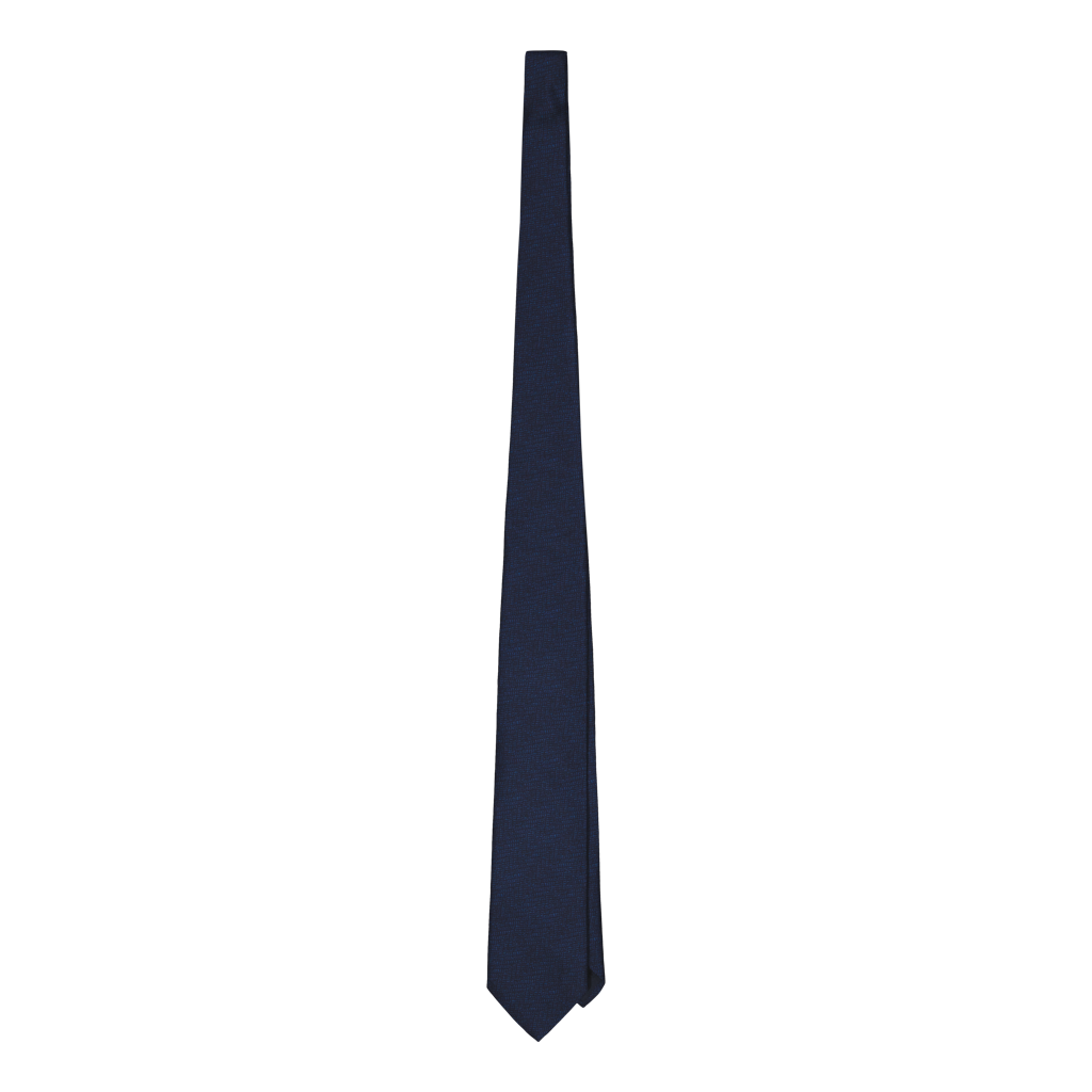 Morelli Navy Herringbone Silk Tie