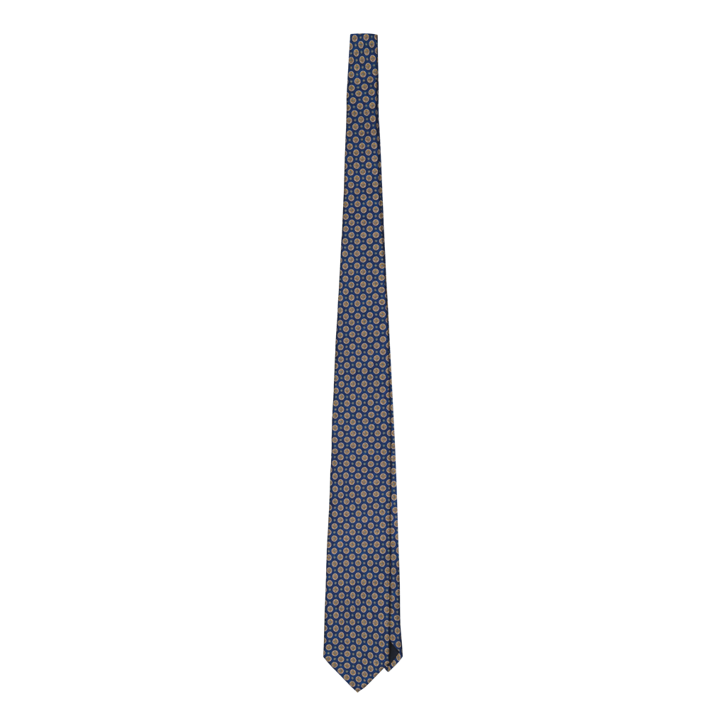 Poggeto Navy Madder Silk Tie