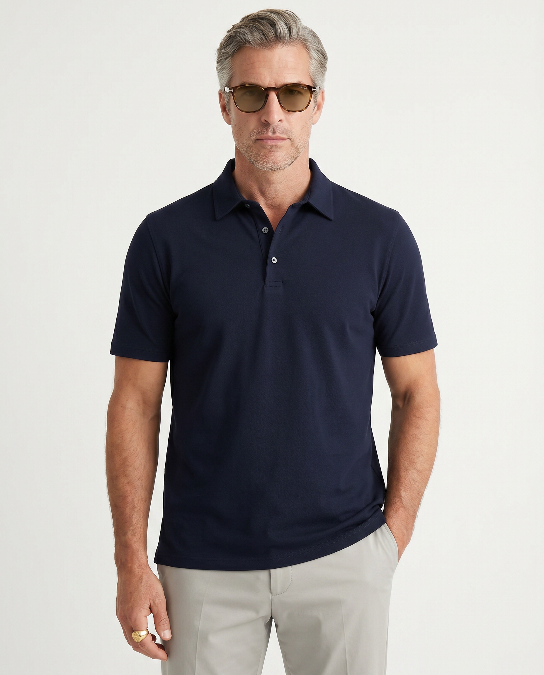 Polo Fine Cotton Navy