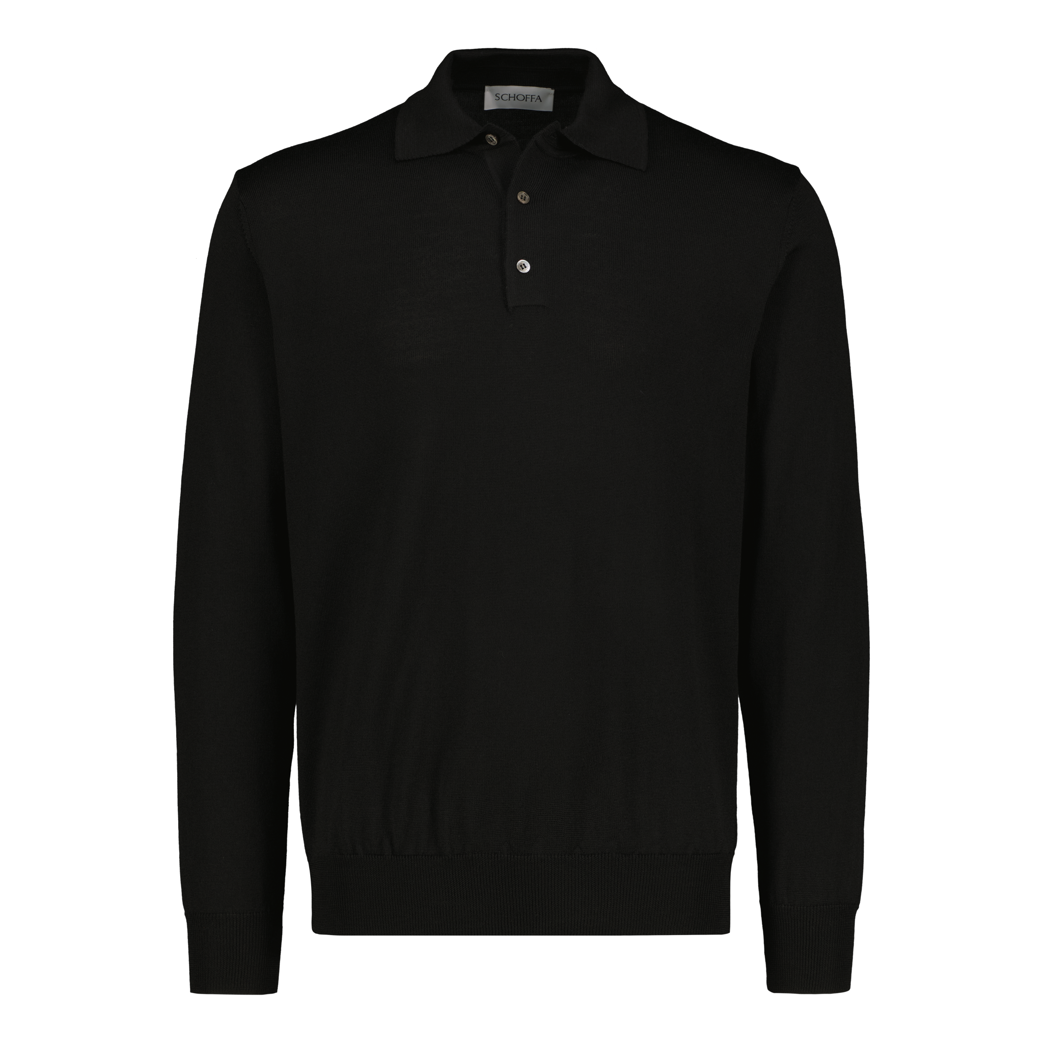 Polo Superfine Merino Black