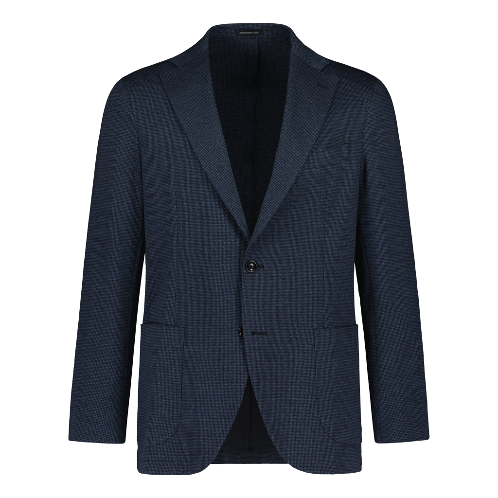Portonovo Navy Houndstooth Jacket