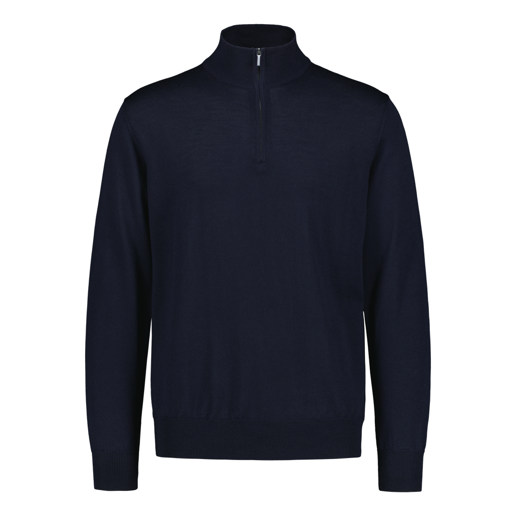 Quarter Zip Superfine Merino Navy