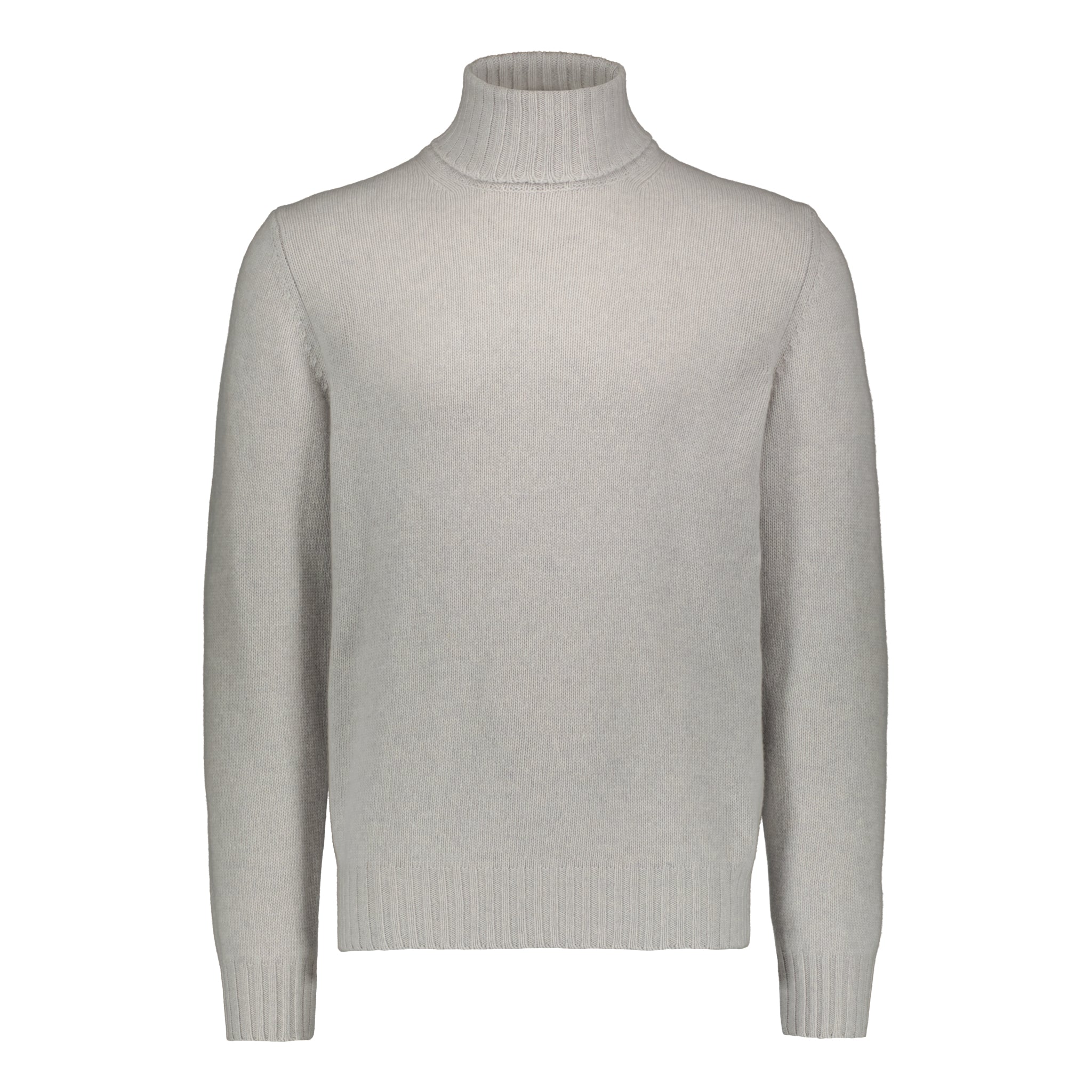 Rollneck "3 Fili Merino-Cashmere" Light Grey