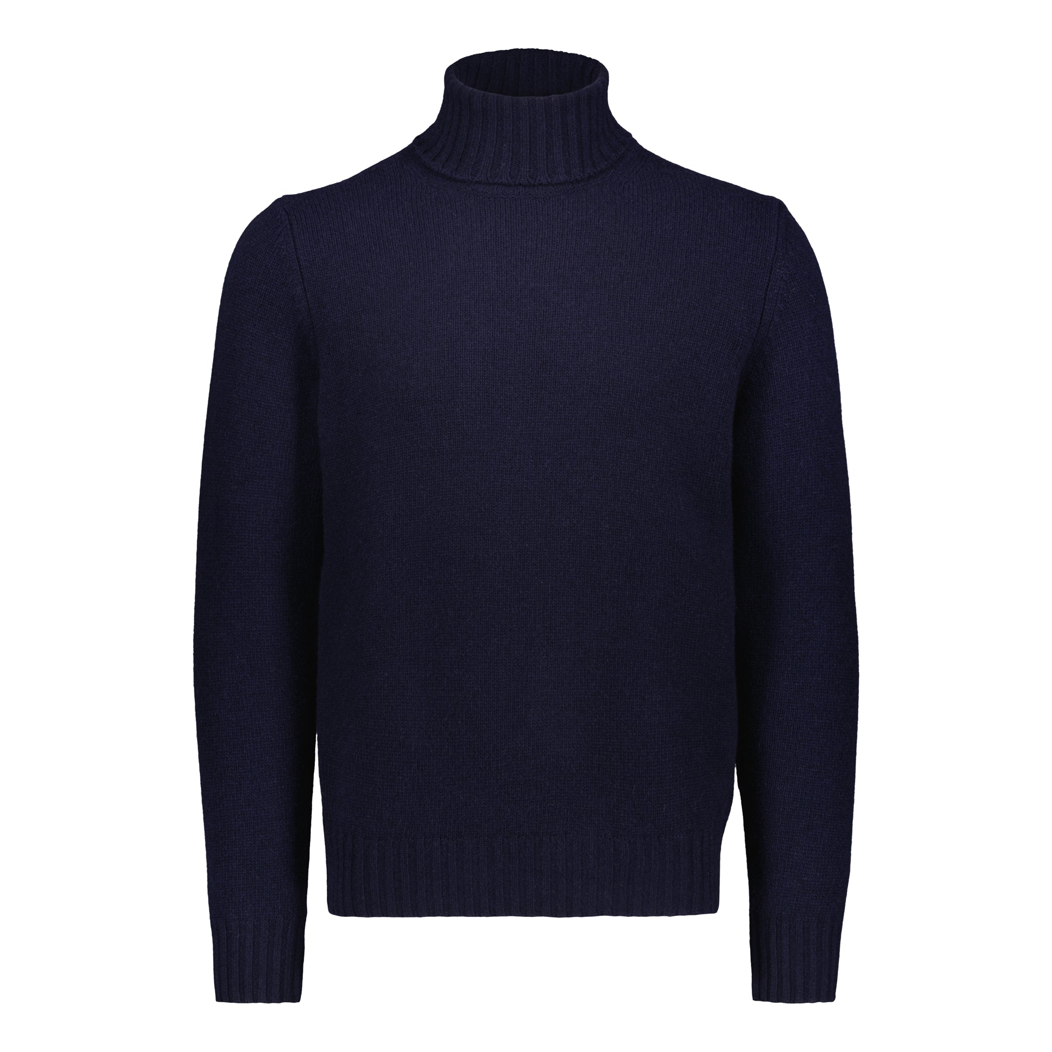 Rollneck "3 Fili Merino-Cashmere" Navy