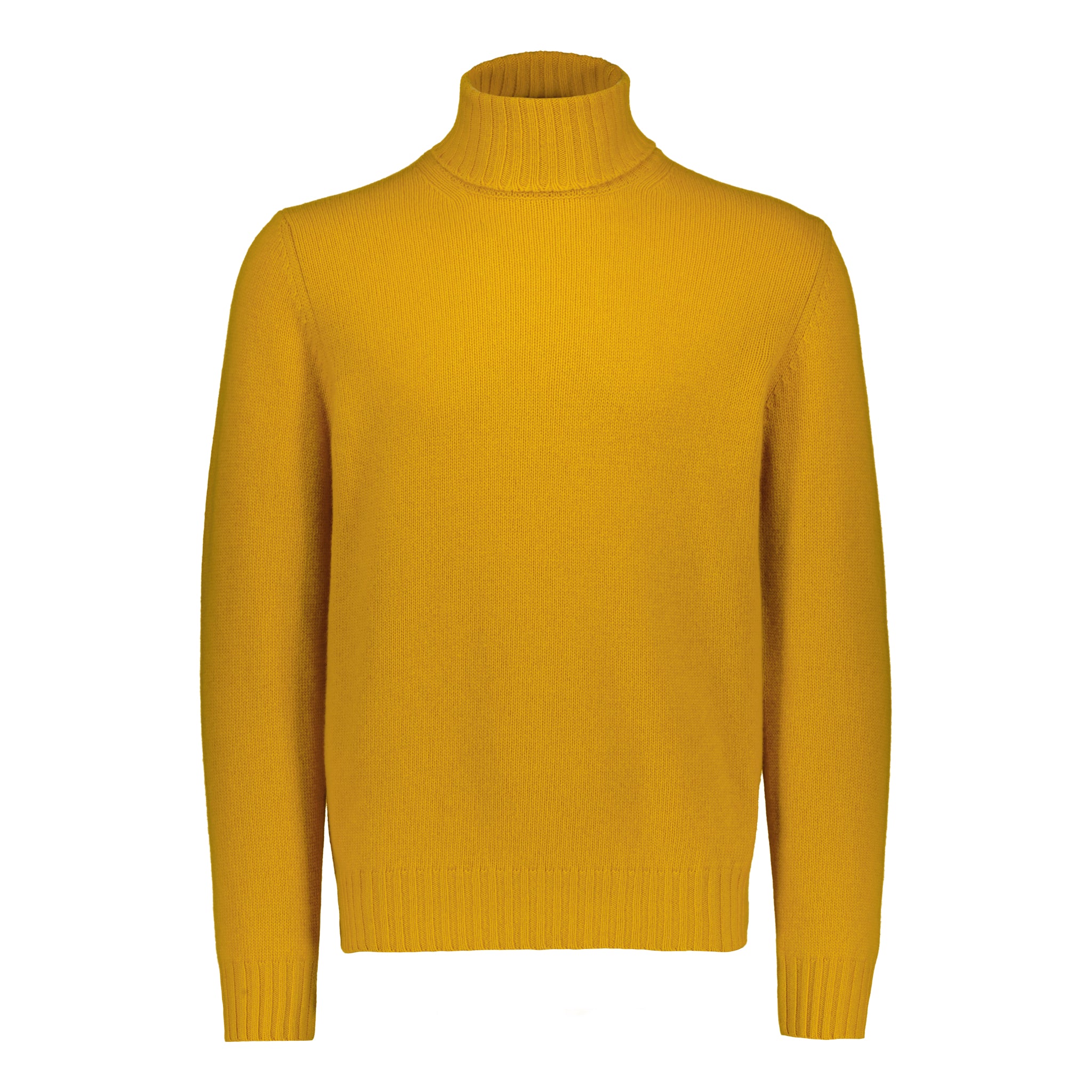 Rollneck "3 Fili Merino-Cashmere" Ochre