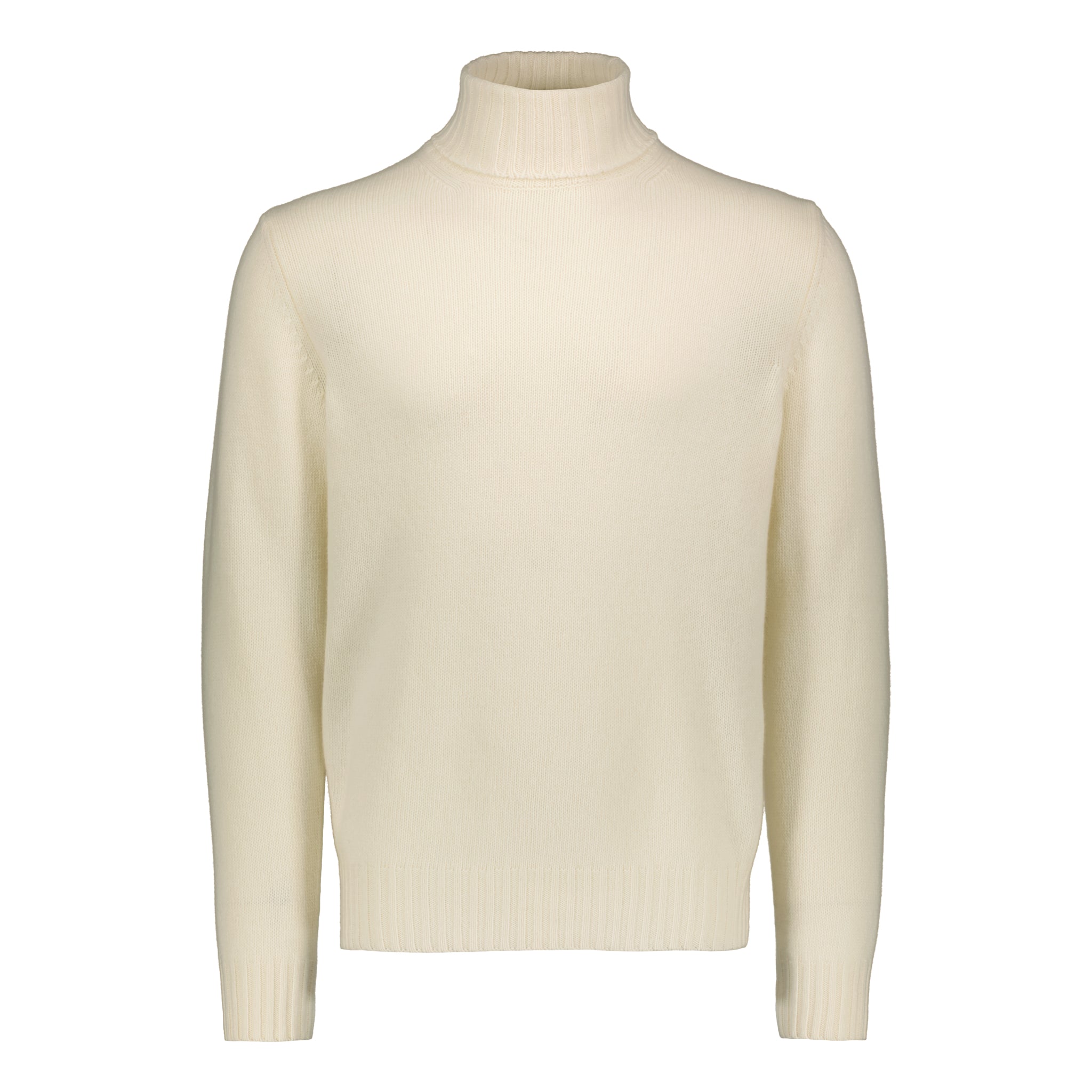 Rollneck "3 Fili Merino-Cashmere" Off White