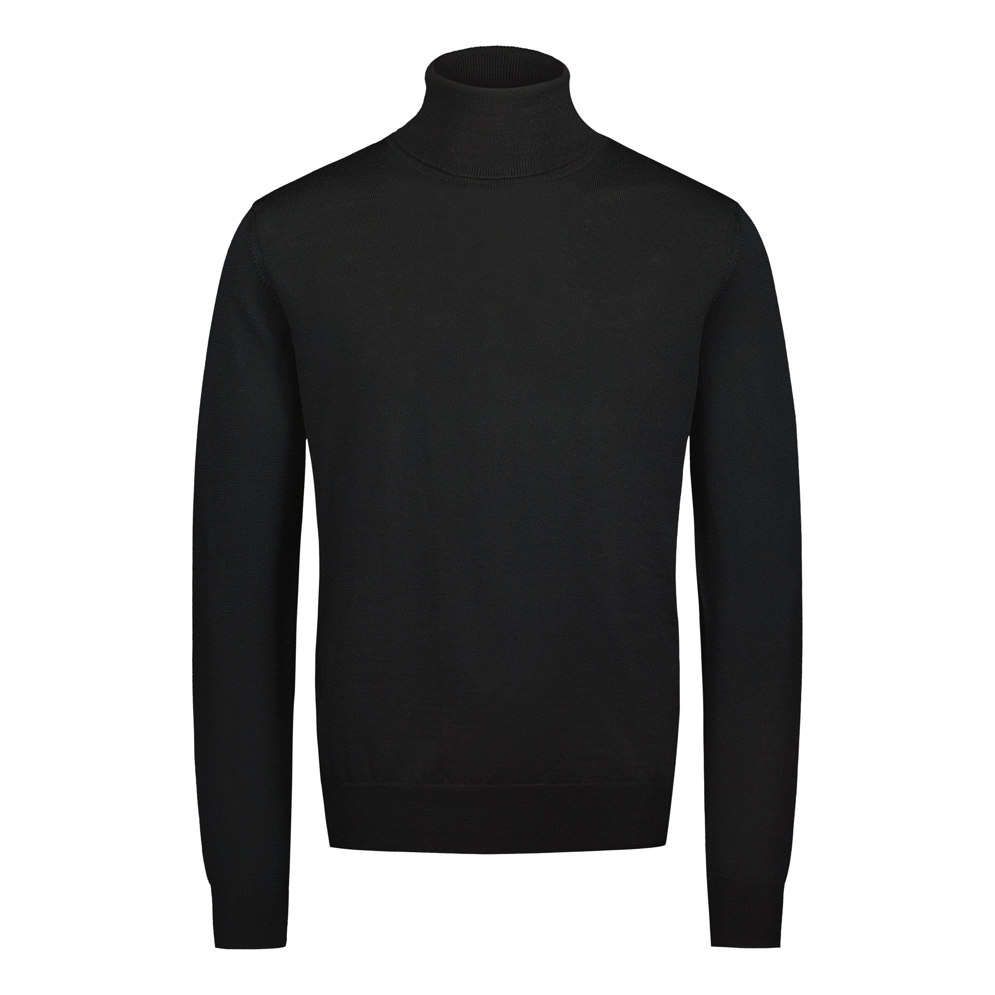 Rollneck Superfine Merino Black