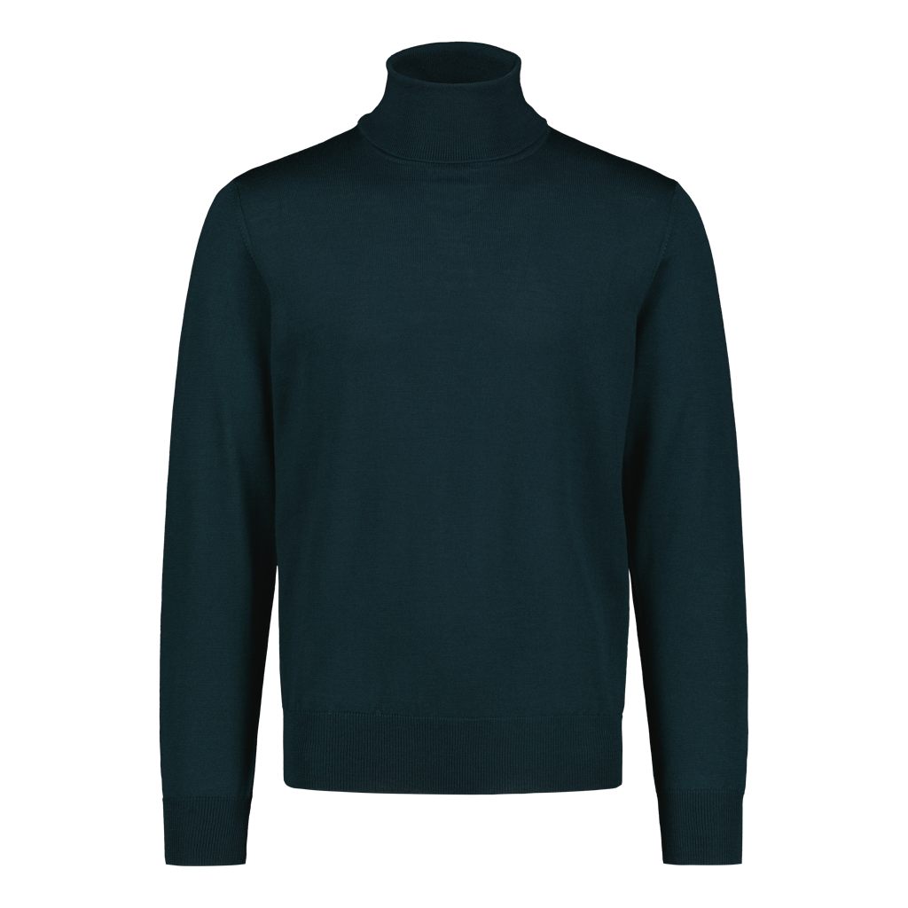 Rollneck Superfine Merino Dark Green