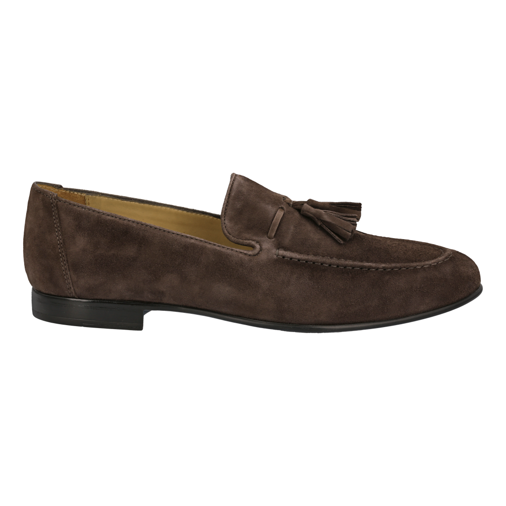 Tassel Loafer "Toscana" Dark Brown Suede