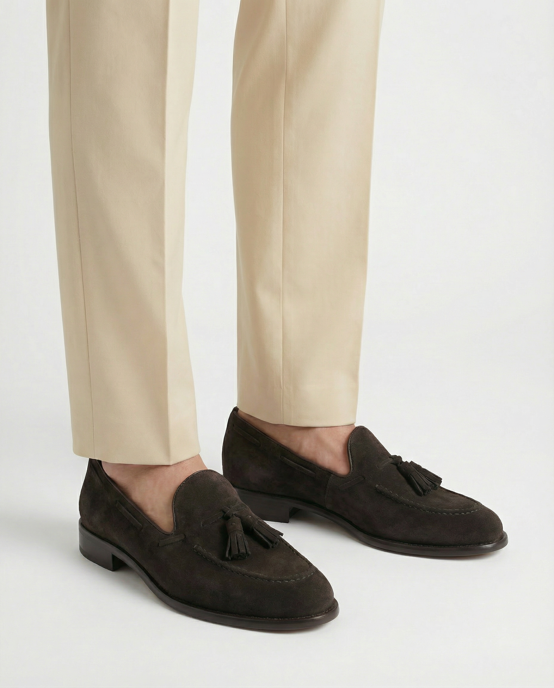 Tassel Loafer "Toscana" Brown Suede