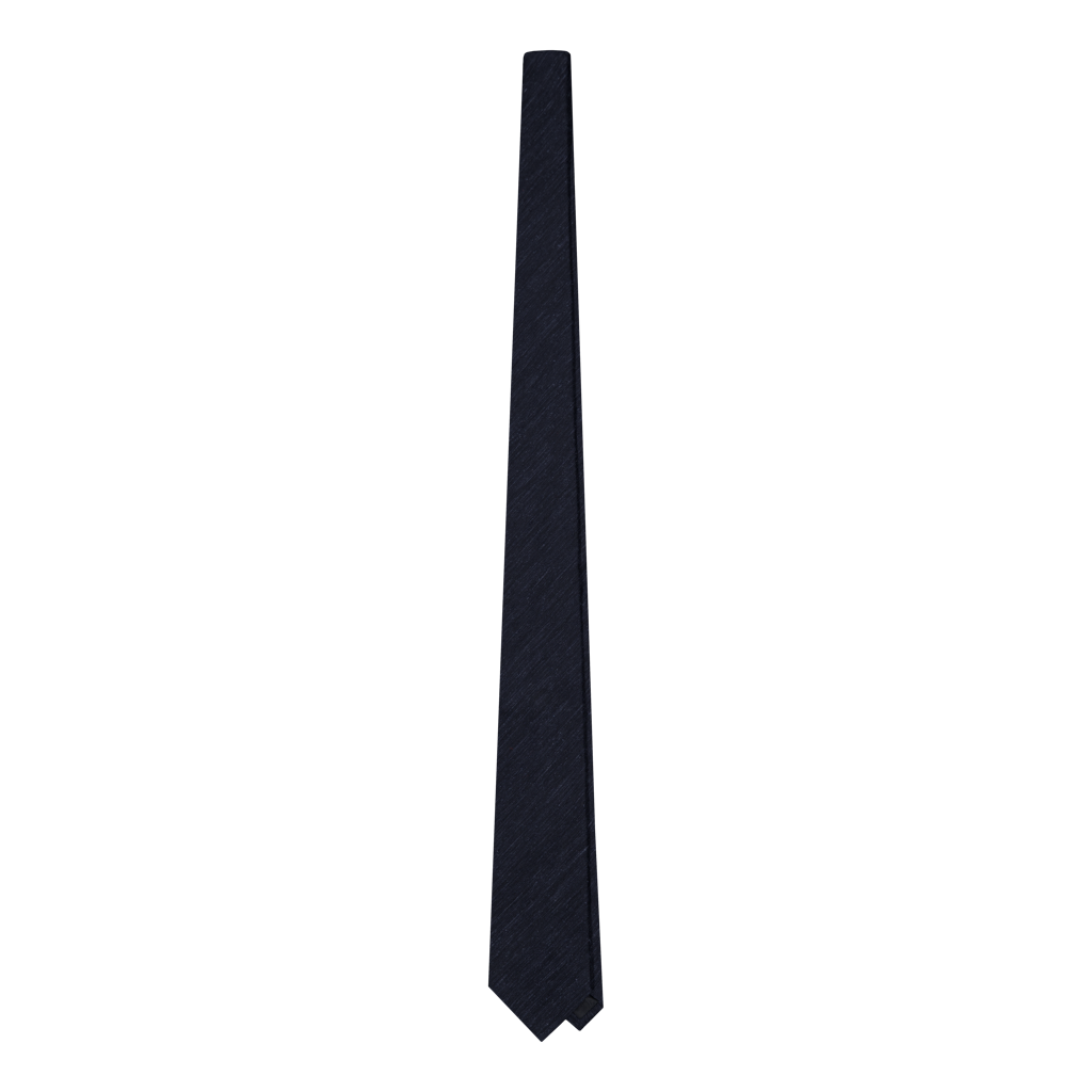 Tremezzo Navy Silk Shantung Tie