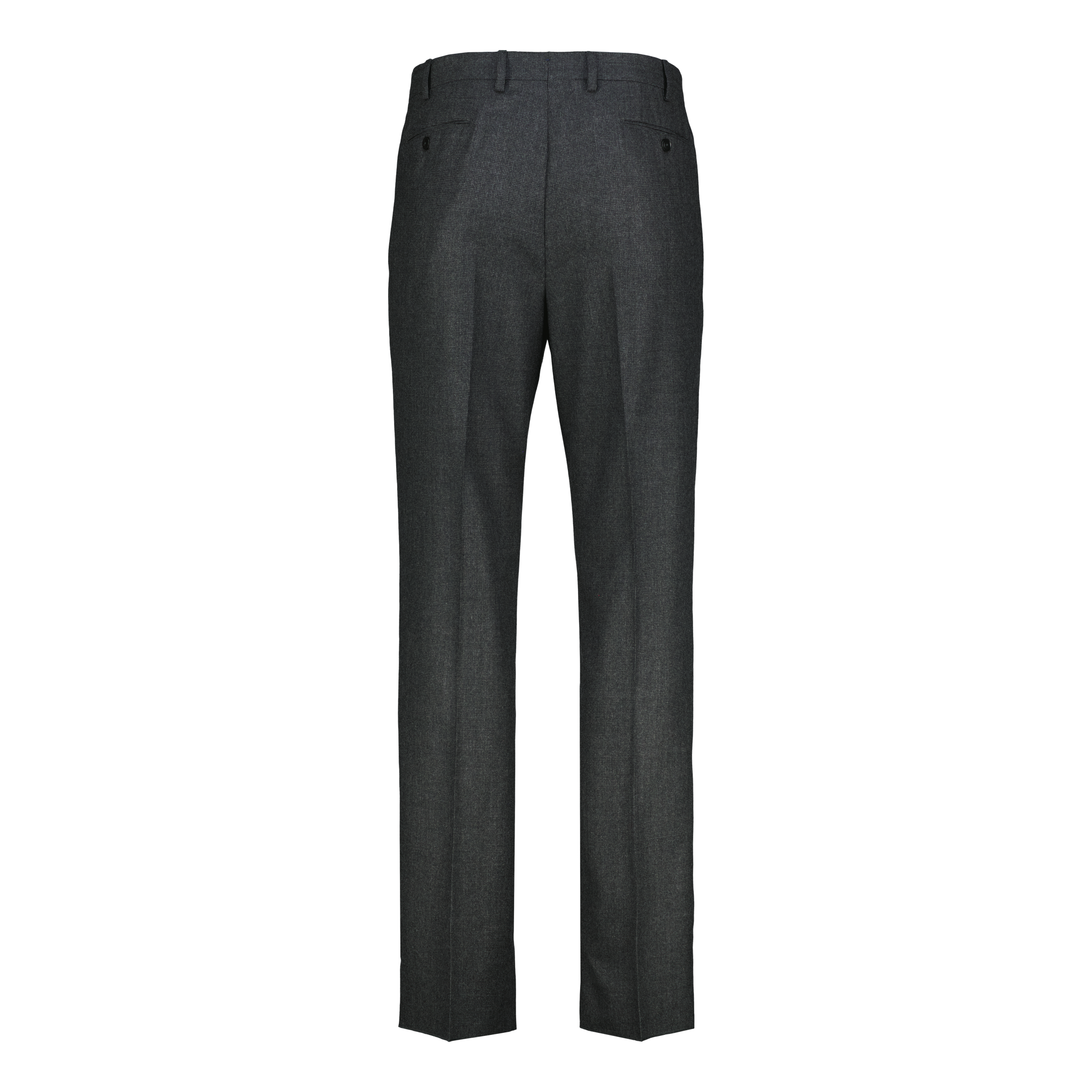 Trousers Fine Flannel Dark Grey Houndstooth