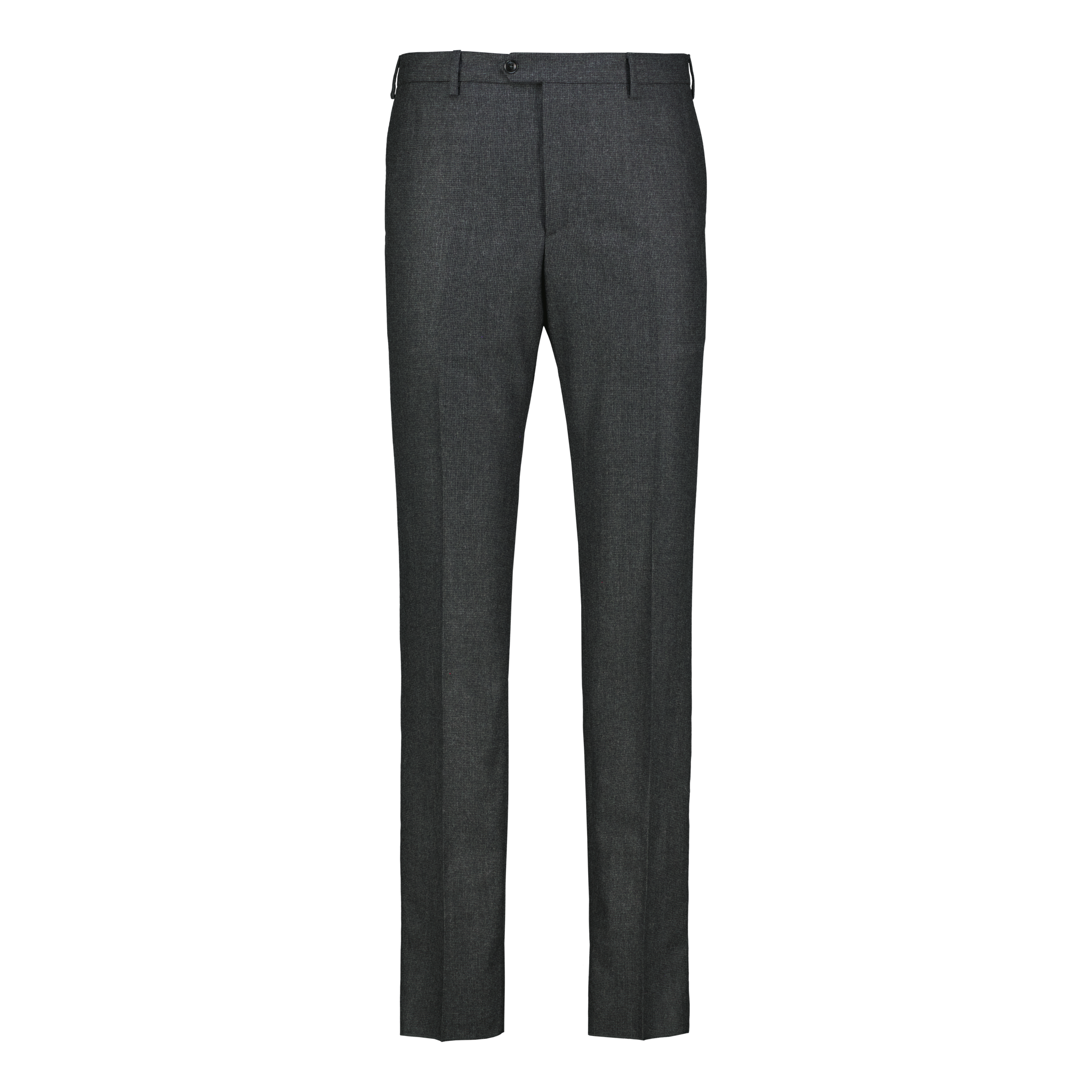 Trousers Fine Flannel Dark Grey Houndstooth
