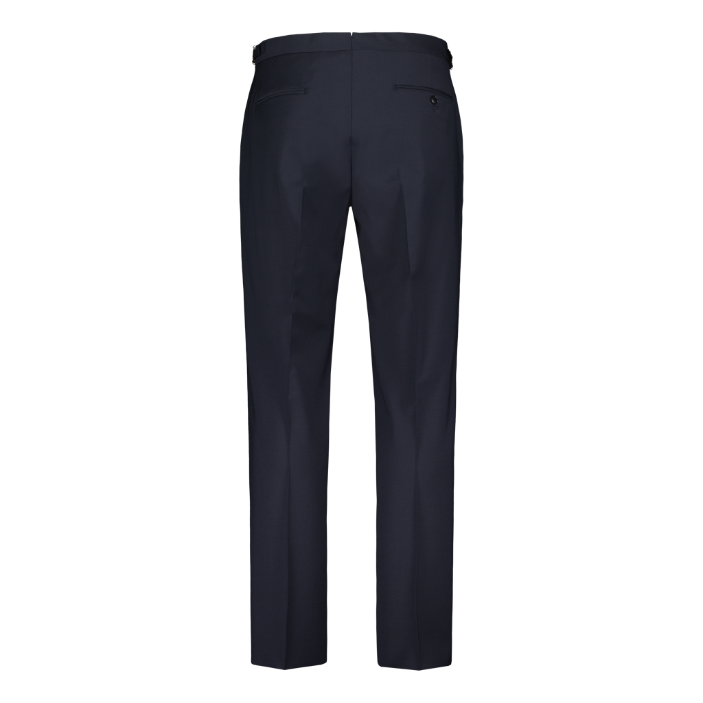 Trousers Side Adjuster Navy Travel Wool