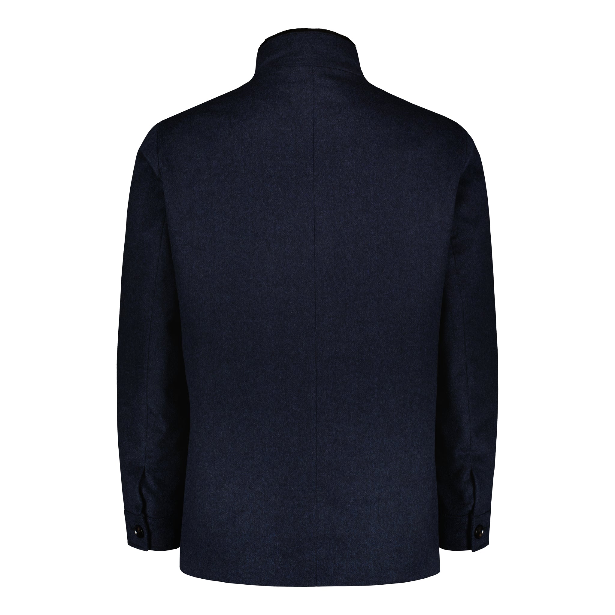 Zermatt Navy Luxury Fur Collar Jacket