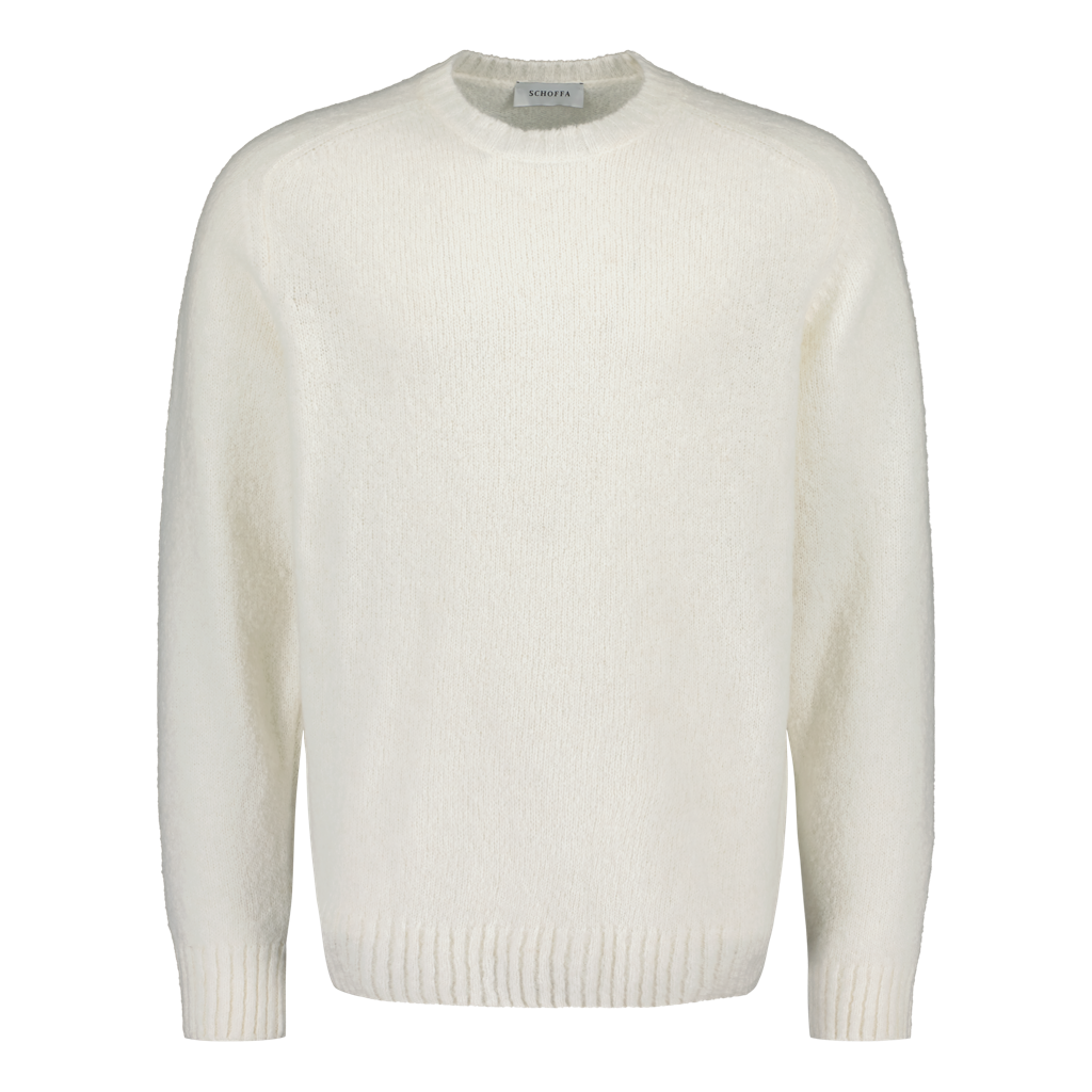 Crewneck "Chunky Alpaca" Off White