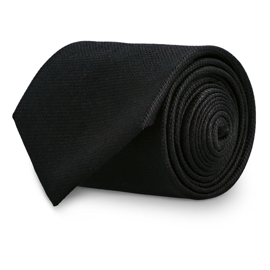 Catanzaro Black Silk Tie