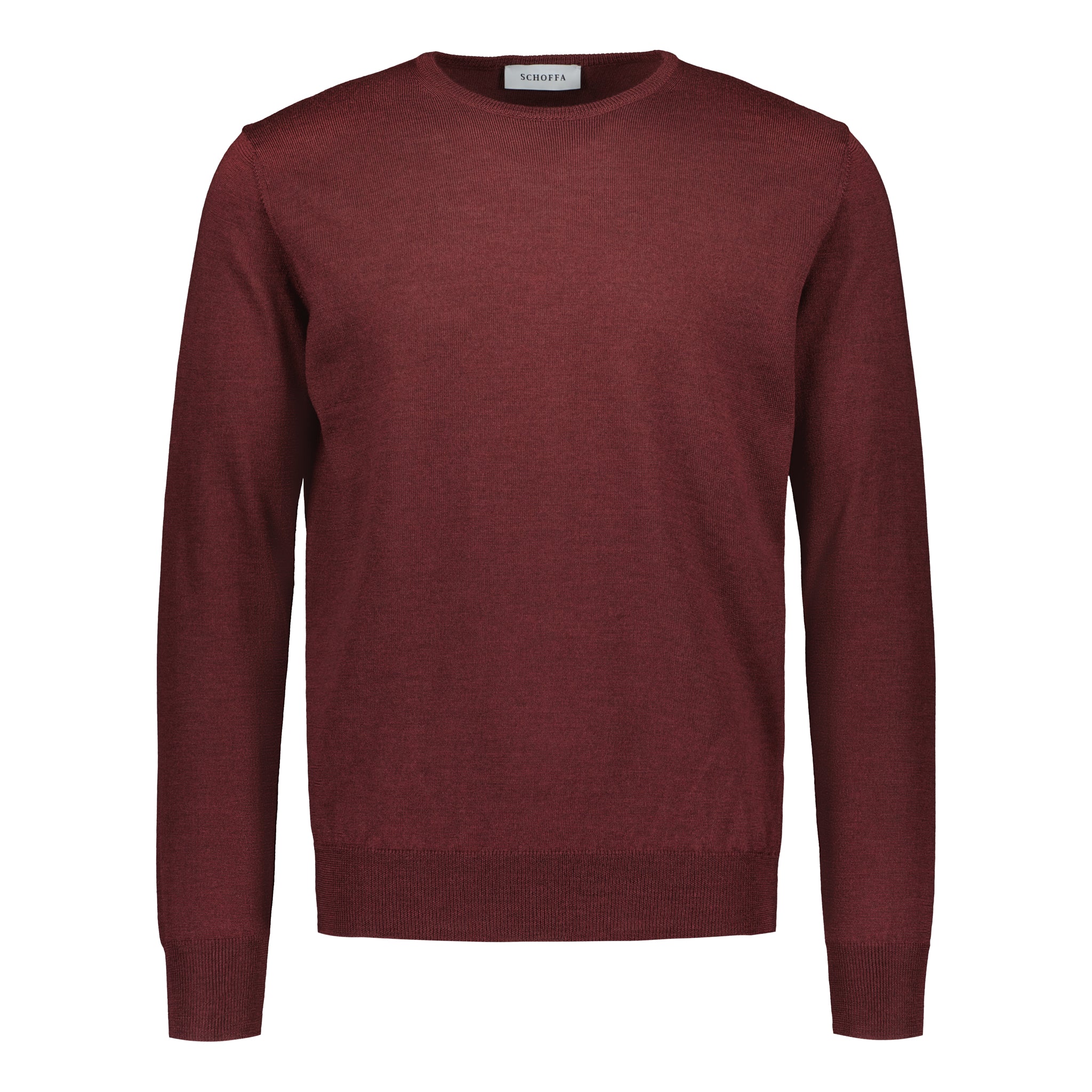 Crewneck Superfine Merino Burgundy