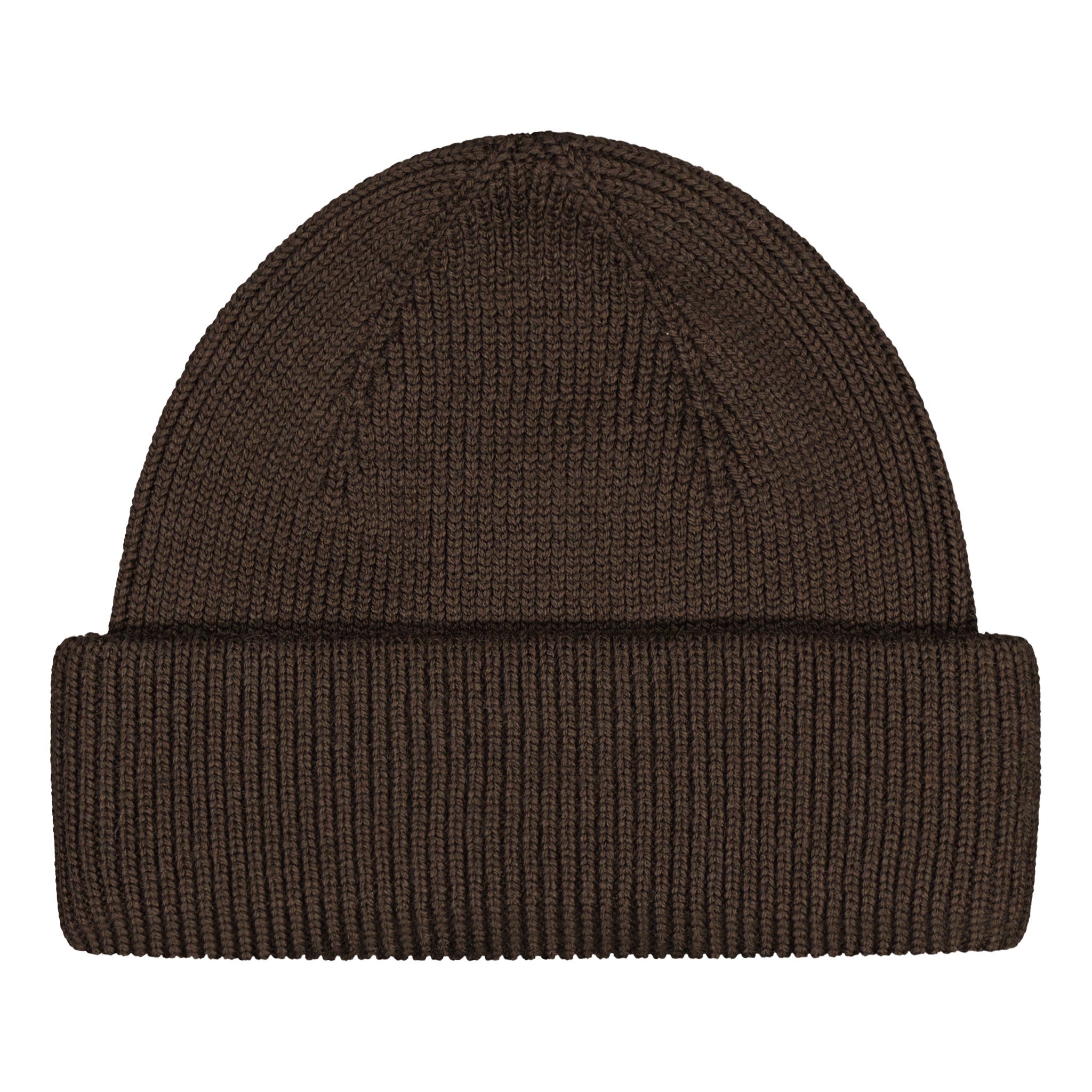 Knit Cap Merino Dark Brown