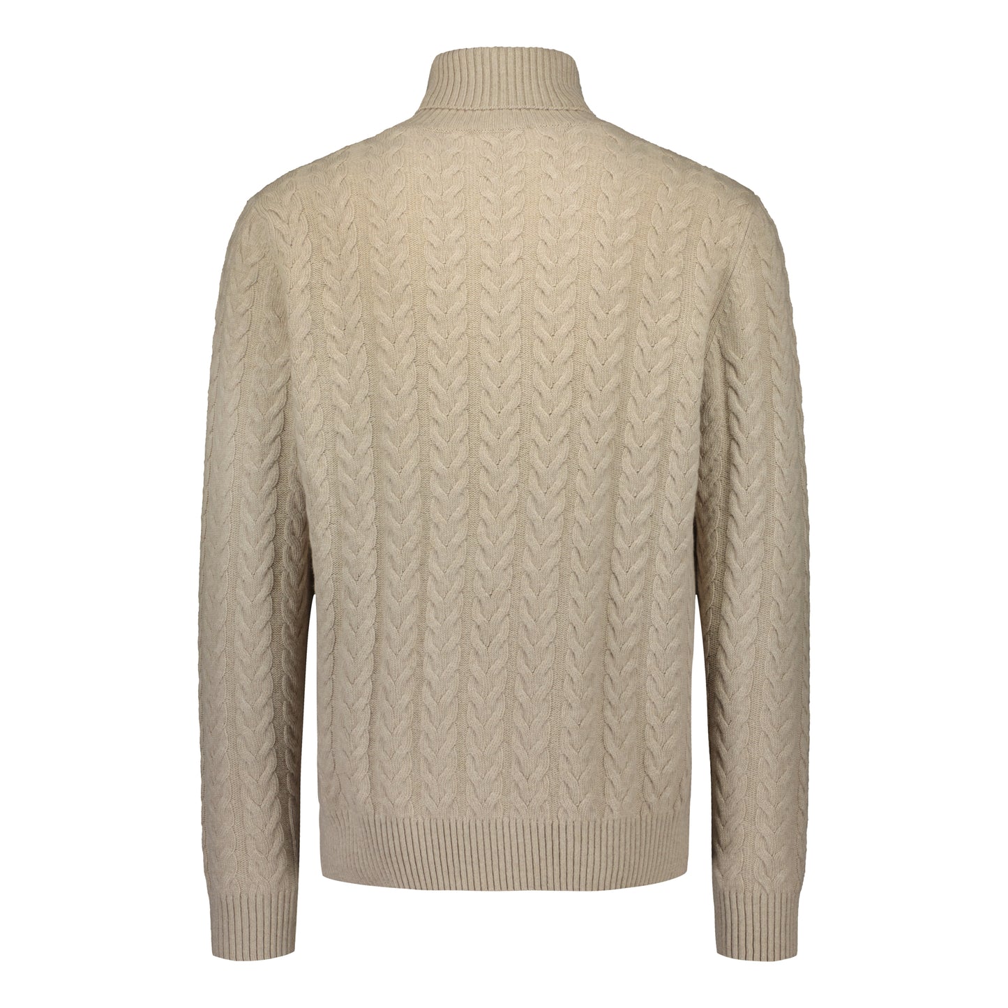 Rollneck Chunky Cable Sand