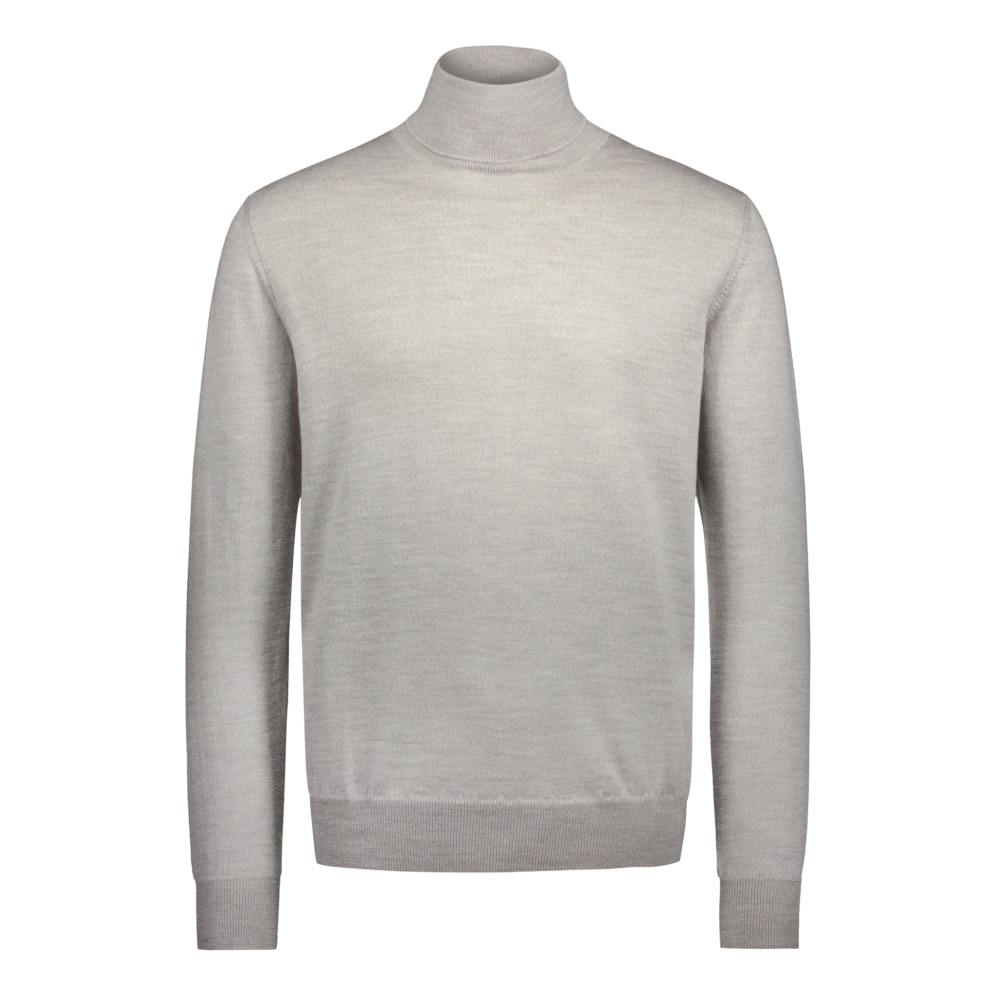 Rollneck Superfine Merino Light Grey